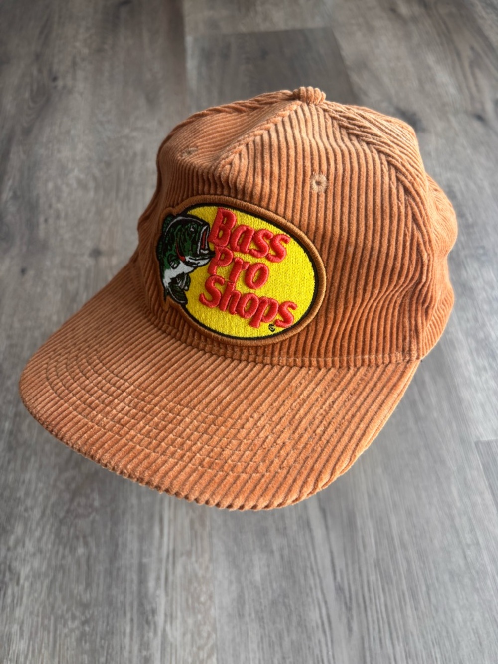 Bass Pro Shops Corduroy Patch Cap in Rust
